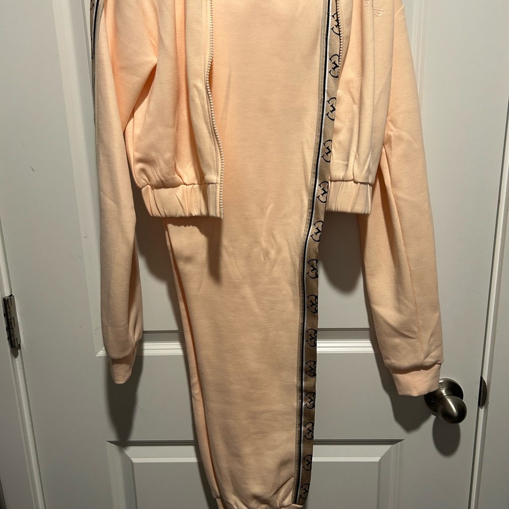 Guess Peach Long Sleeve Dress